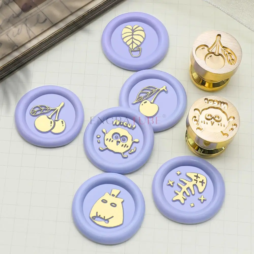 15mm Mini pieczęć woskowa Małe urocze zwierzęta anime Pies Kotek Kaczka Królik Żołądź DIY Koperta Karta Prezent ślubny Scrapbooking