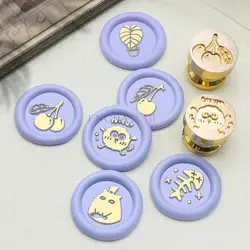 15mm Mini Sealing Wax Stamp Little Cute Anime Animals Dog Kitten Duck Bunny Acorn DIY Envelope Card Wedding Gift Scrapbooking
