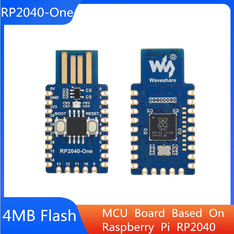

RP2040-One Development Board Microcontroller Dual-core Cortex M0+ Processor 2MB Flash For Raspberry Pi