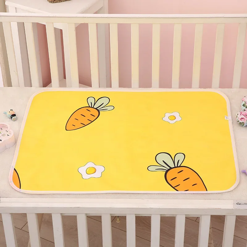 

Baby Diaper Reusable Waterproof Cotton Changing Pad Cover Baby Diaper Mattress Newborn Print Changing Mat Floor Play Mats 0-3Y