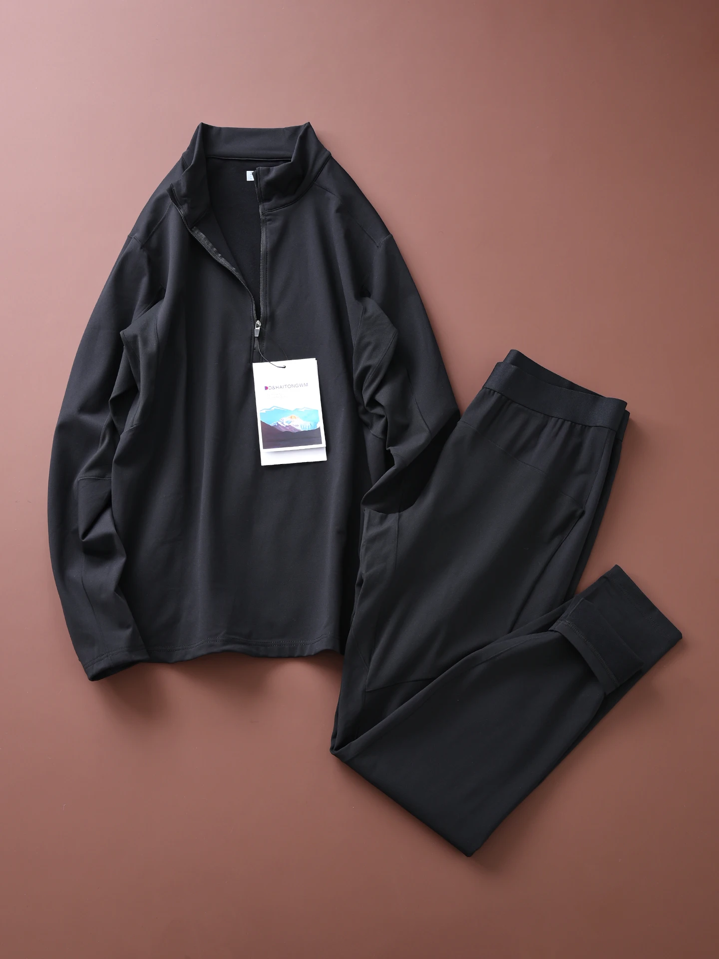 

Высококачественный мужской комплект для занятий спортом на открытом воздухе в упаковке с застежкой-молнией на подкладке, осенне-зимняя повседневная одежда для молодых мужчин