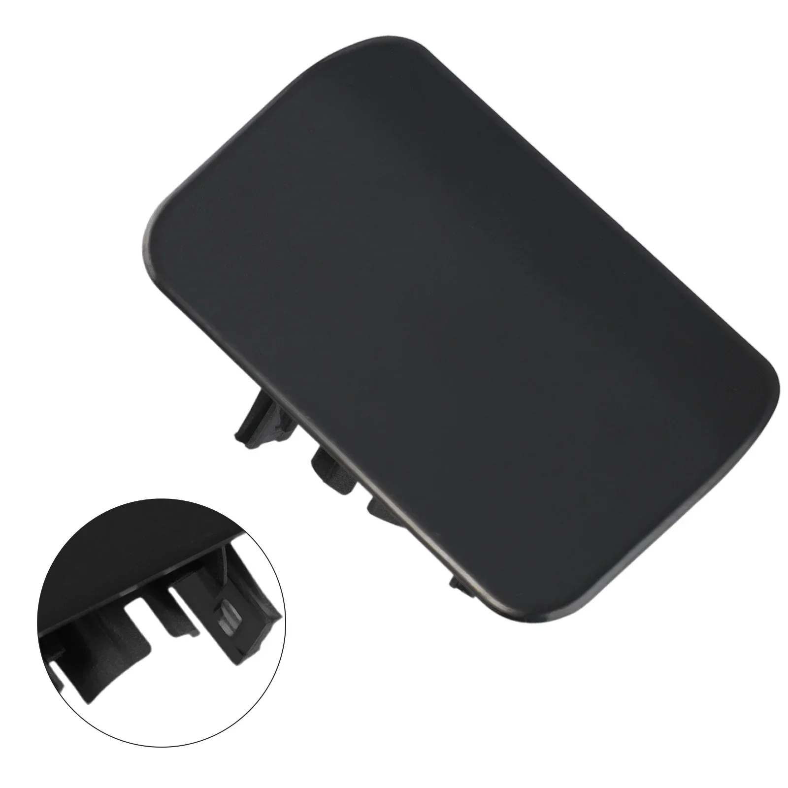 

High Quality Car Exterior Accessories Washer Cover Cleaner Trim Cover 1pc Black For Maserati Headlight Plastic