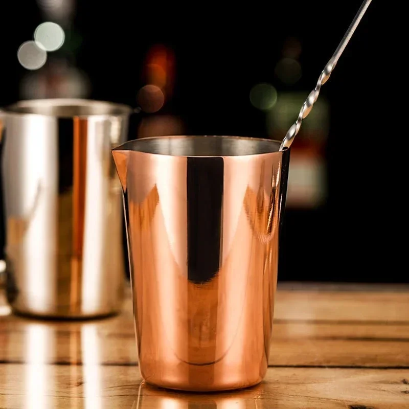 500ML Cocktail Shaker Stainless Steel Mixer Drink Mixing Glass Bartending Utensil Stirring Tin Bartending Stirring Cup Bar Tool