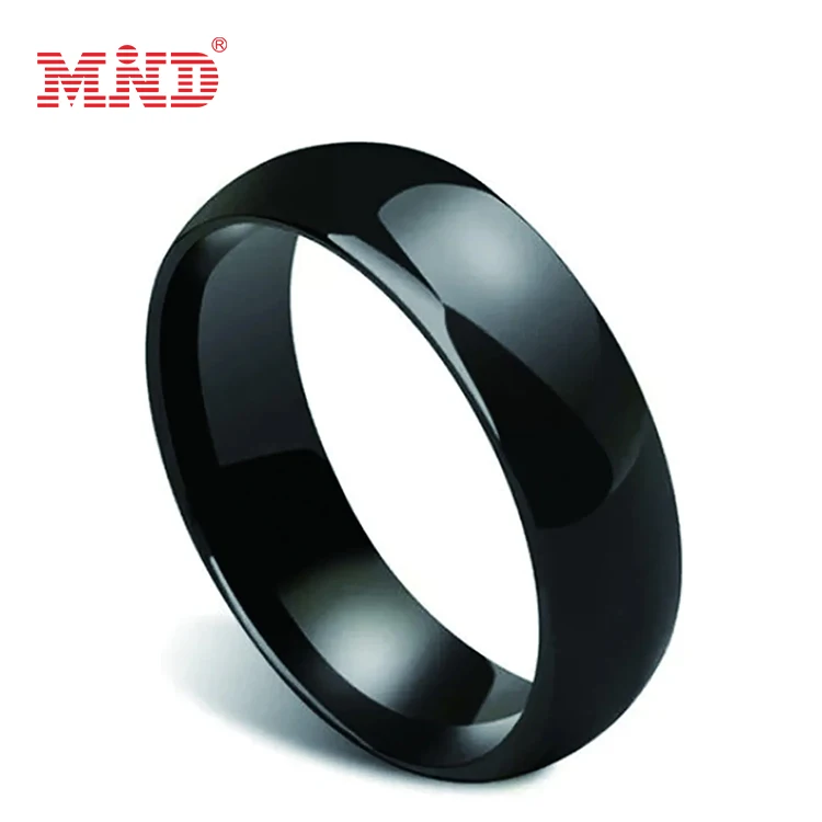 

NFC Ring Door Lock Key Social Media Black Ceramic Smart Finger Ring Waterproof