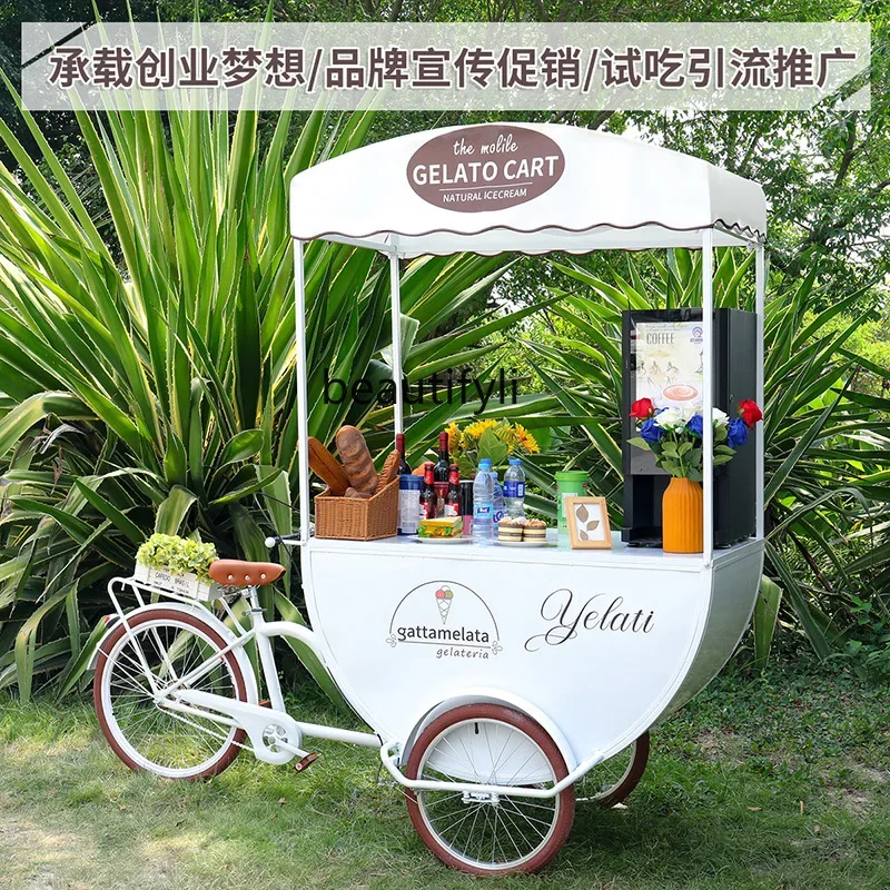 Outdoor booth upside down donkey sales car Night market promotion display Food snack car