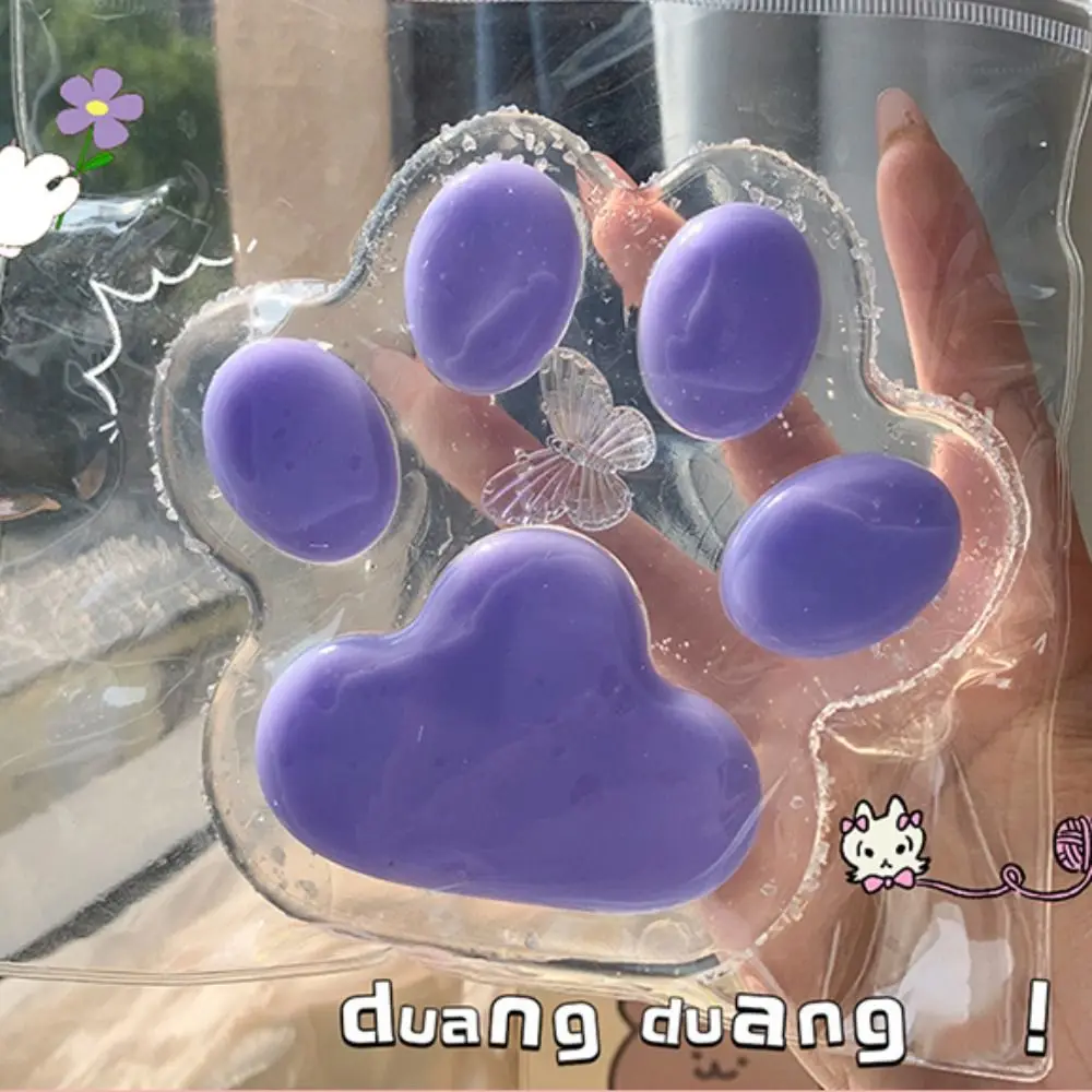 Mainan Remas kaki kucing Super besar mainan Fidget kartun silikon lembut mainan cubit anak kucing pengocok berwarna-warni boneka sulap anak-anak