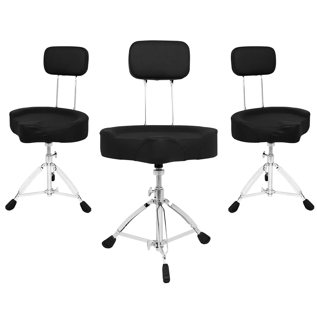 Modern Minimalist Adjustable Saddle Stool Genuine Leather Bar Chair Musical Instrument Drum Chair Multifunctional with Backrest view 5