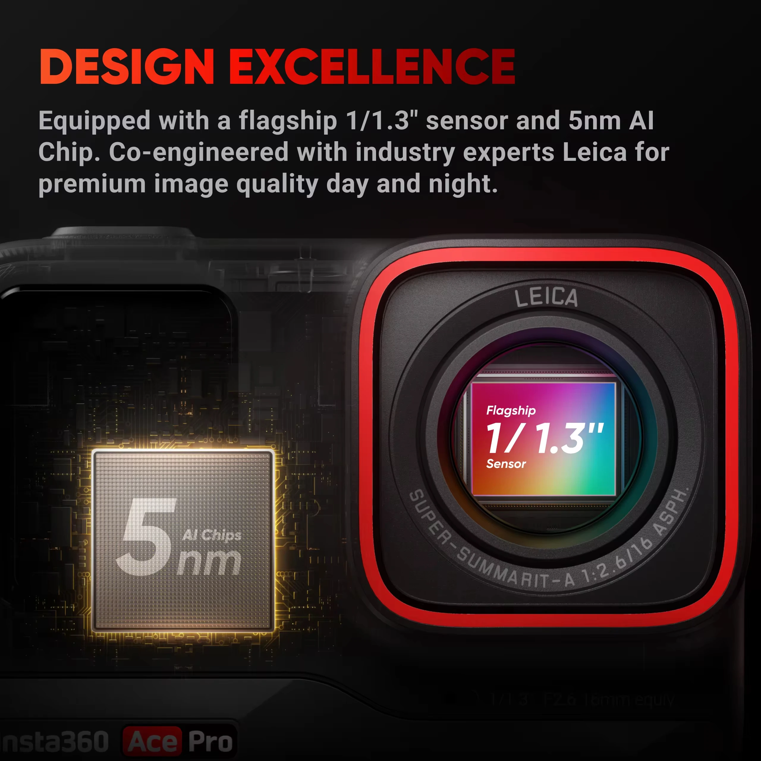 【العلامة التجارية+】كاميرا Insta360 Ace Pro 8K/4K Leica Action، مستشعر رائد 1/1.3 بوصة، أداء منخفض للغاية، مقاوم للماء، #2