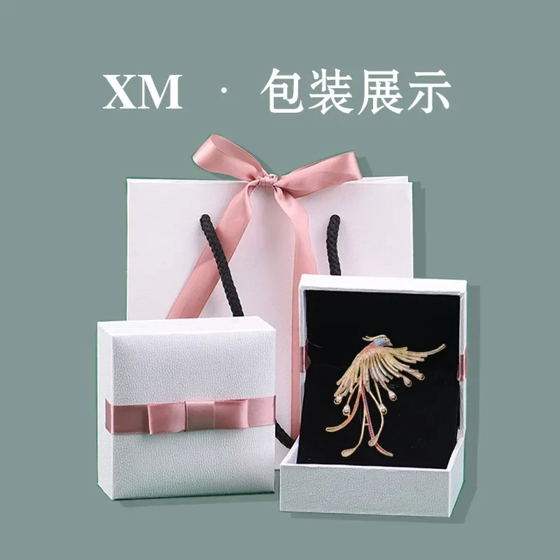 Designer's luxurious and noble phoenix brooch, exquisite and high-end pin, suit qipao, classical accessories