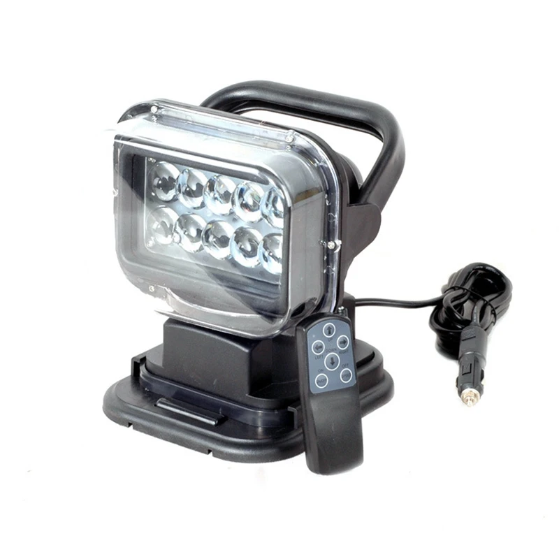 

50W LED remote control searchlight outdoor work light marine search light car remote control LED spotlight