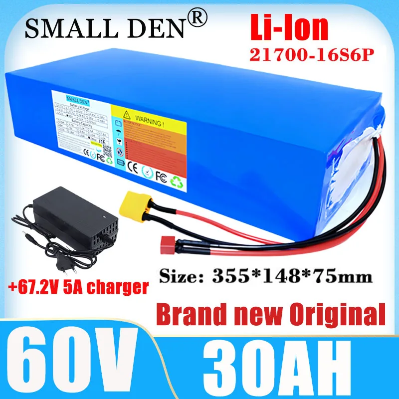 

Brand new original 60v 30ah 2500W 67.2V Built in BMS lithium battery pack, power tool rechargeable battery EU/US tax exempt