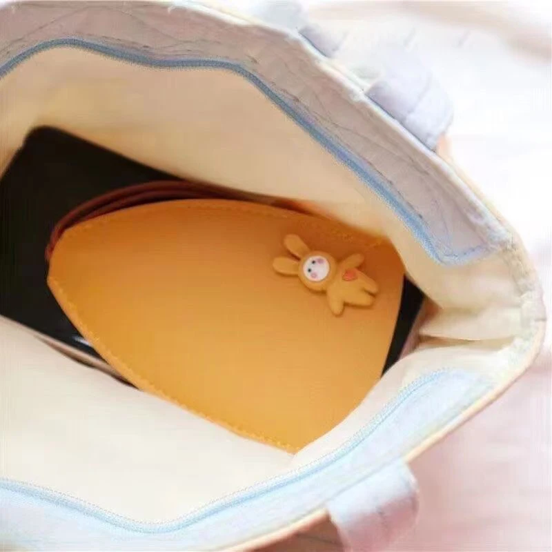 Cute Creative Pull Out Key Sleeve Cartoon Animal PU Leather Women Car Key Case Holder Large Capacity Keychain Pouch Organizer view 5