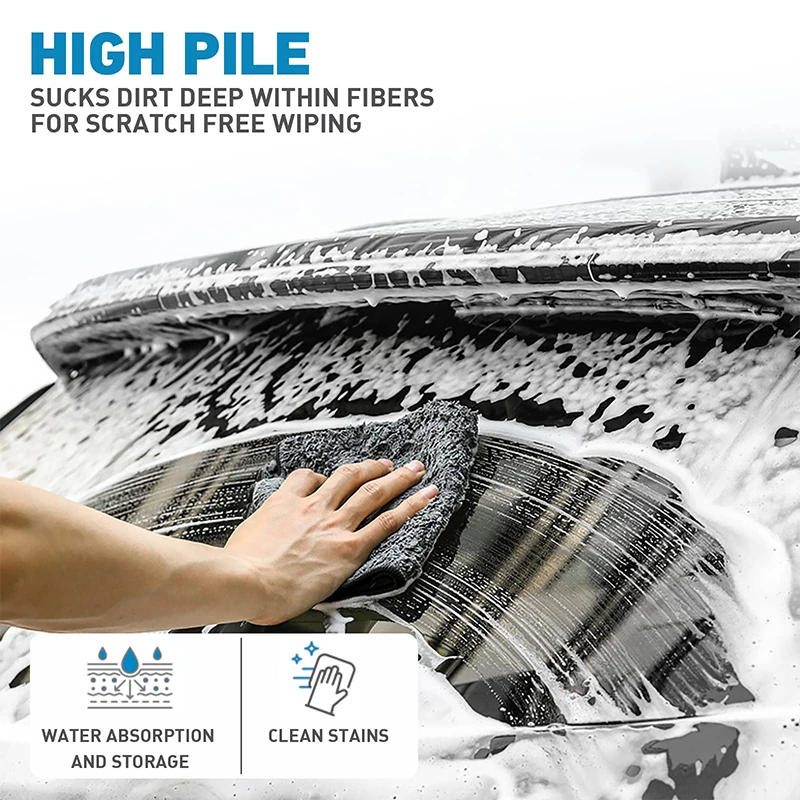 Ultra Thick Ultra Fine Fiber Car Towel Non Shedding Car Cleaning Cloth Car Care Cleaning Cloth Washing and Polishing