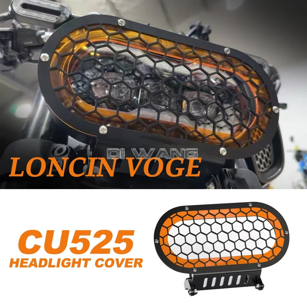 

2023 Headlight Net Motorcycle Accessories Headlight Guard Decorative Net Accessories for Loncin VOGE CU525 525CU CU-525