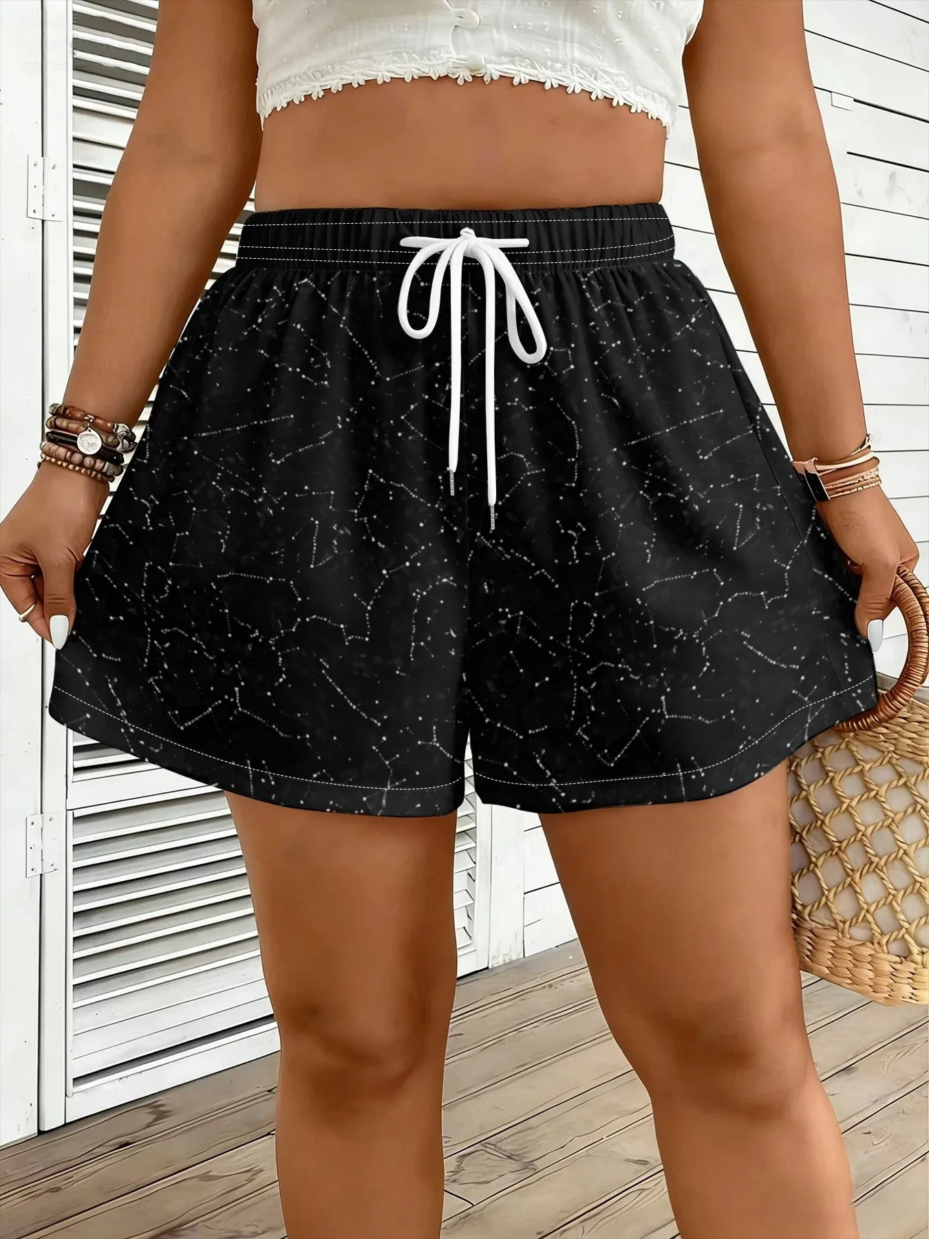 2026 Summer New Fashionable Sports Casual Soft Comfortable Versatile 3D Pattern Printed Women's Shorts
