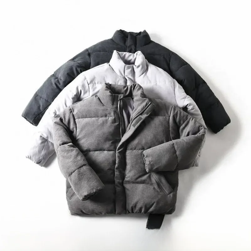 

Youth Faion Cotton Jaet Stand Collar Plum Velvet Hand Stuffed Couples Winter Clothes Long Sve Color