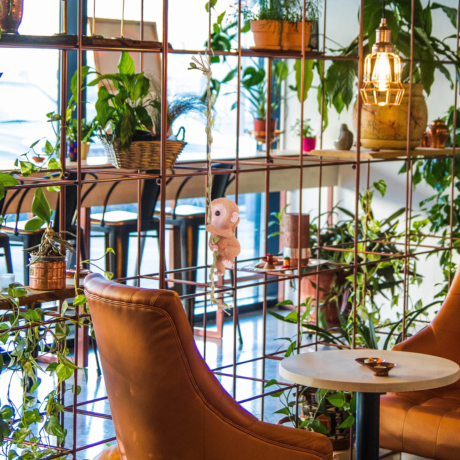 

Hanging Monkey Pendant Resin Made Ornament Adorable Garden Decor for Outdoor Courtyard Tree Decoration Accessories