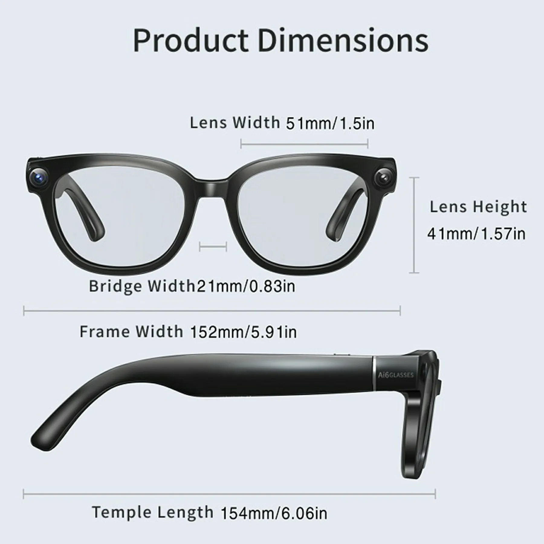 800W Pixel Camera Smart Glasses Men Video Recording AI Photo Recognition Bluetooth Call Voice Translation Sunglasses Man - view 5