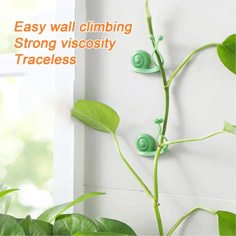 10 teile/satz Nette Schnecke Anlage Klettern Stehen Selbst-klebe Epipremnum Aureum Reben Unterstützt Garten Anlage Wand Befestigungs Clip