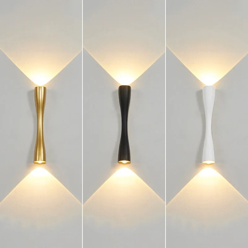 

LED Outdoor Waterproof Wall Lamp Modern Up And Down Lighting Wall Light Courtyard Wall Decor Indoor Lighting Bedroom Bedside