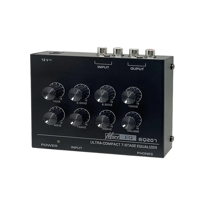 Compact EQ207 Seven-segment EQ Car Home Fever Vocal Karaoke KTV Effect Audio Processing