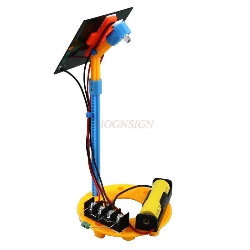 1 set Solar street lights, automatic charging, technology production, creative DIY materials for elementary school students