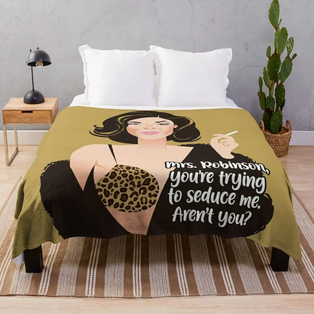 Mrs. Robinson Throw Blanket warm for winter valentine gift ideas Luxury Throw Flannels Blankets