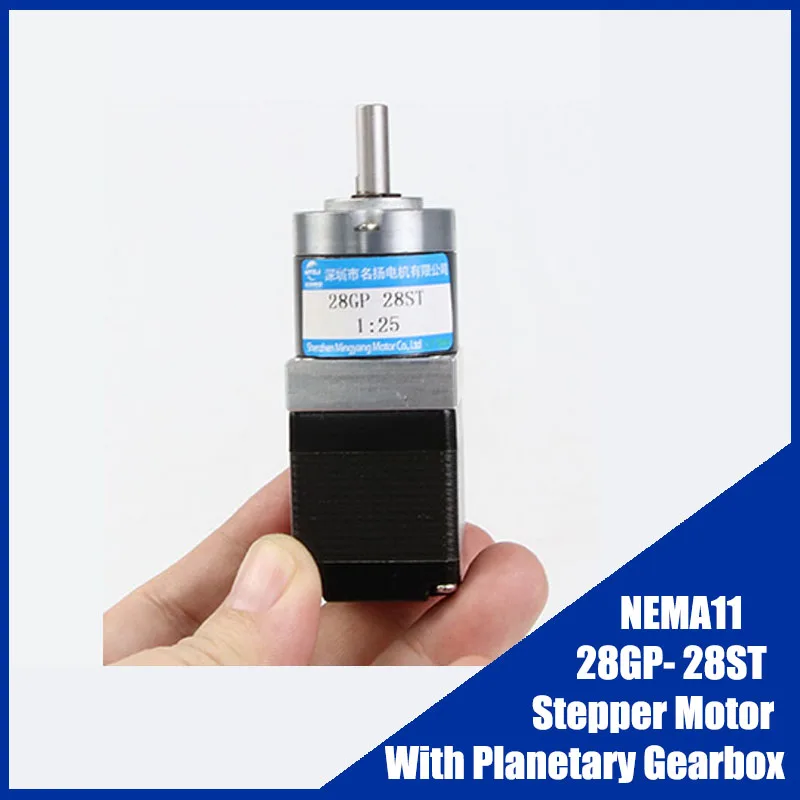 

NEMA11 Stepper Motor With Planetary Gearbox 28GP- 28ST Worm Gear Reducer Large Torque DC motor 1.8 ° 28mm Hybrid Stepper Motor