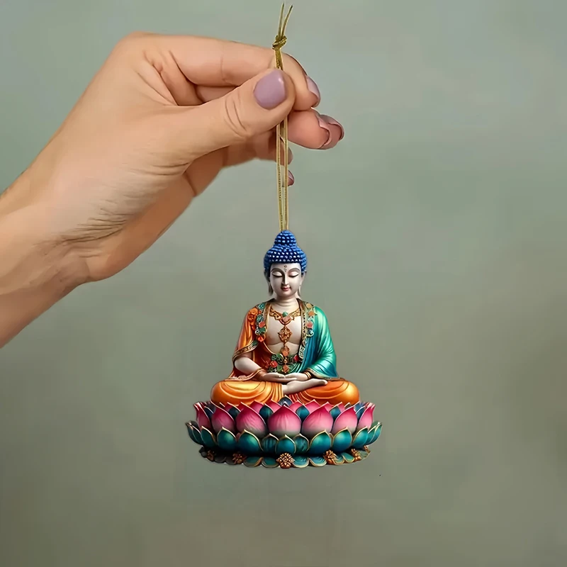 

[Safe And Prosperous] Acrylic Car Pendant / Brings Good Luck And Fortune / Blesses A Safe And Smooth Journey