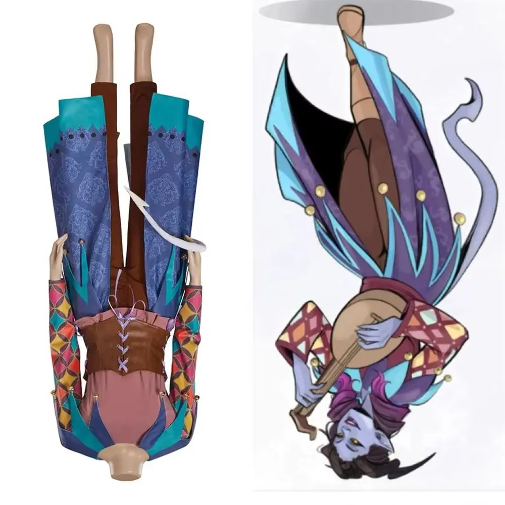 

Alfira Cosplay Costume Women Combat Uniform with Tail Fantasia Set Halloween Carnival Outfits