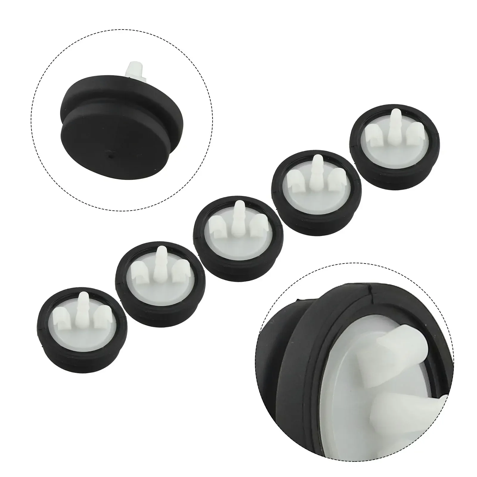 66-7460 For Primer Bulb For Toro Snowblower Includes 5 Bulbs And 5 White Body Bases For Repeat Replacement Use