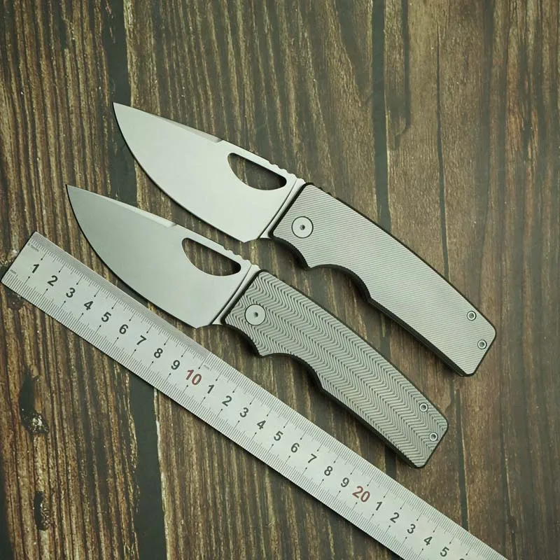 

LEMIFSHE Новый складной нож OZ Rosie XL 60 + HRC 154 см, лезвие, ручка из титанового сплава, керамический подшипник, карманные инструменты для кемпинга, EDC