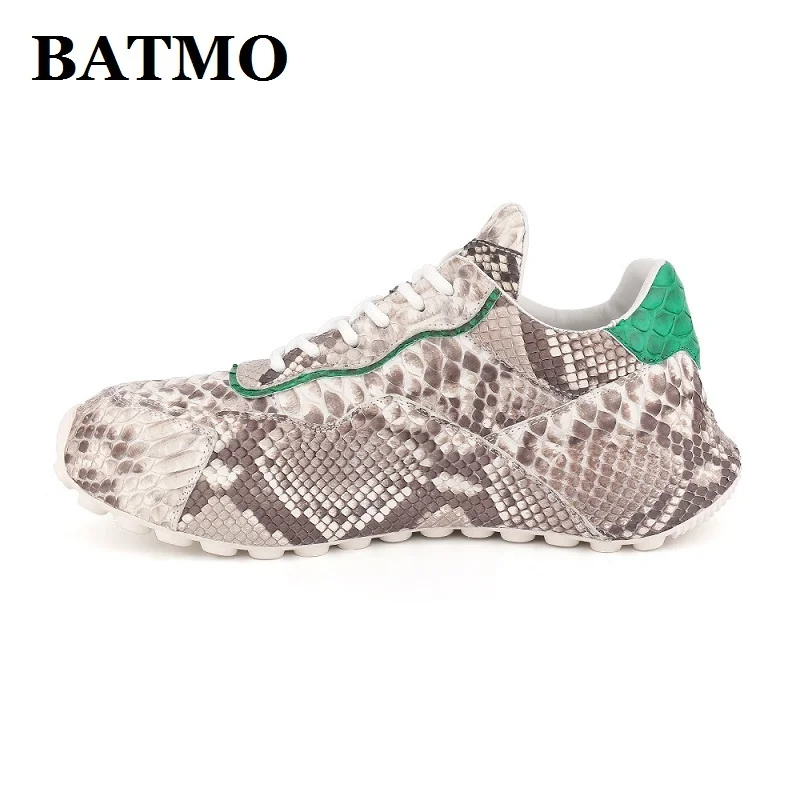 

2024 new arrival Fashion Snake skin basketball shoes men,male Genuine leather sports 6607S
