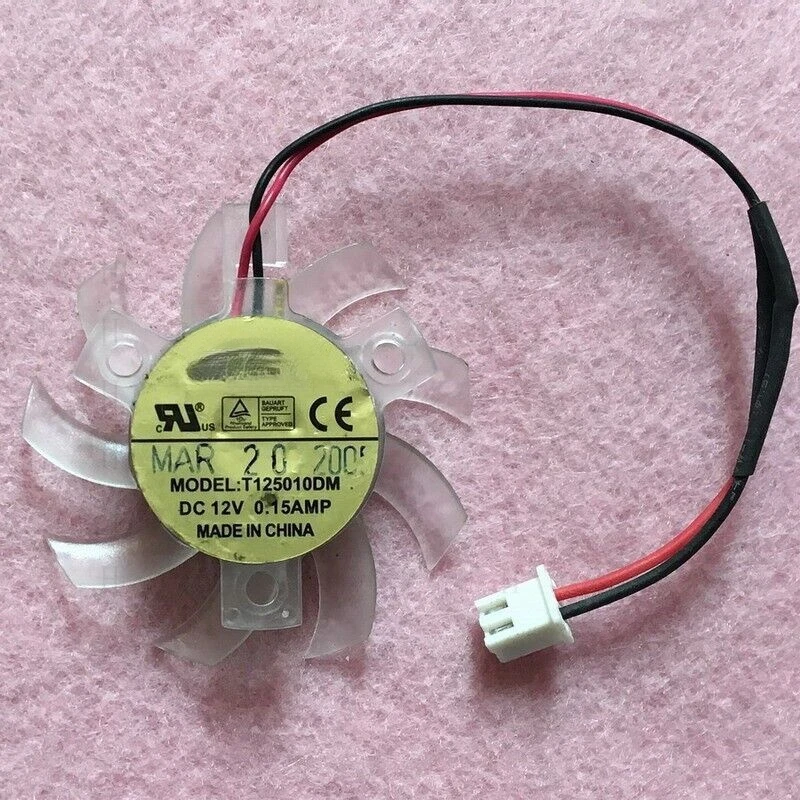 

Z 45 мм для ASUS MSI GIGABYTE VGA Замена вентилятора 26 мм 2 контакта T125010DM DC 12 В 0,15 А R38