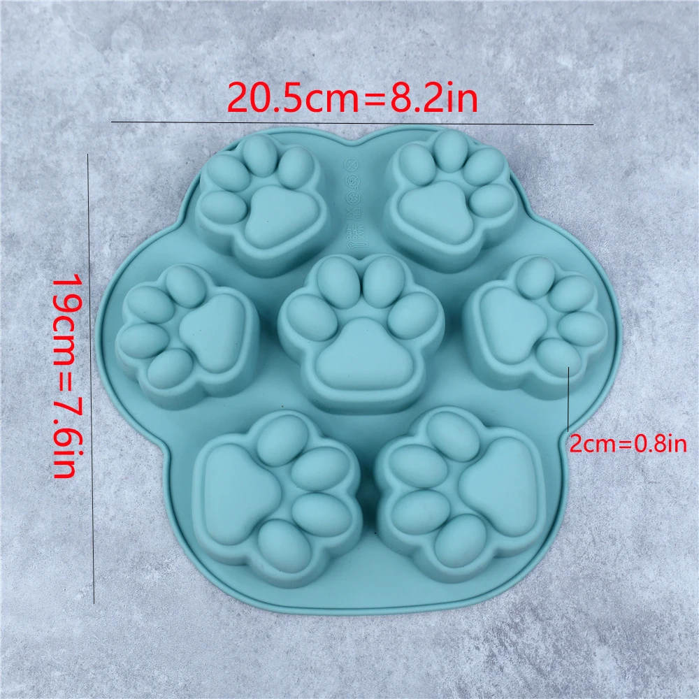 Cat Footprint Silicone Mold Cake Moulds Cookie Cutter Fondant DIY Cat Paw Silicone Bakeware Molds Baking Accessories