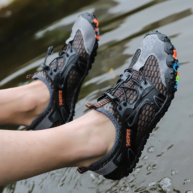 Mannen Aqua Schoenen Barefoot Zwemmen Schoenen Vrouwen Upstream Schoenen Ademend Wandelen Sportschoenen Sneldrogend River Sea Water Sneakers