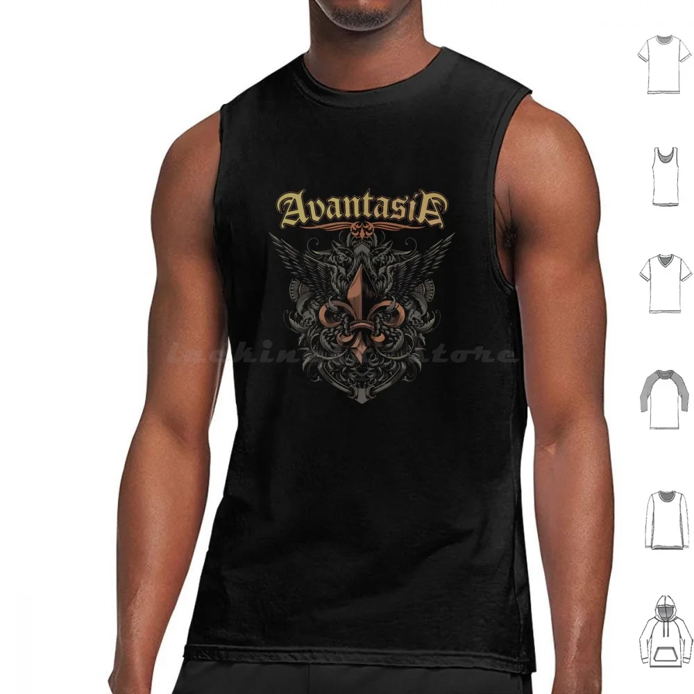 Avantasia Tank Tops Print Cotton Avantasia Avantasia Band Band