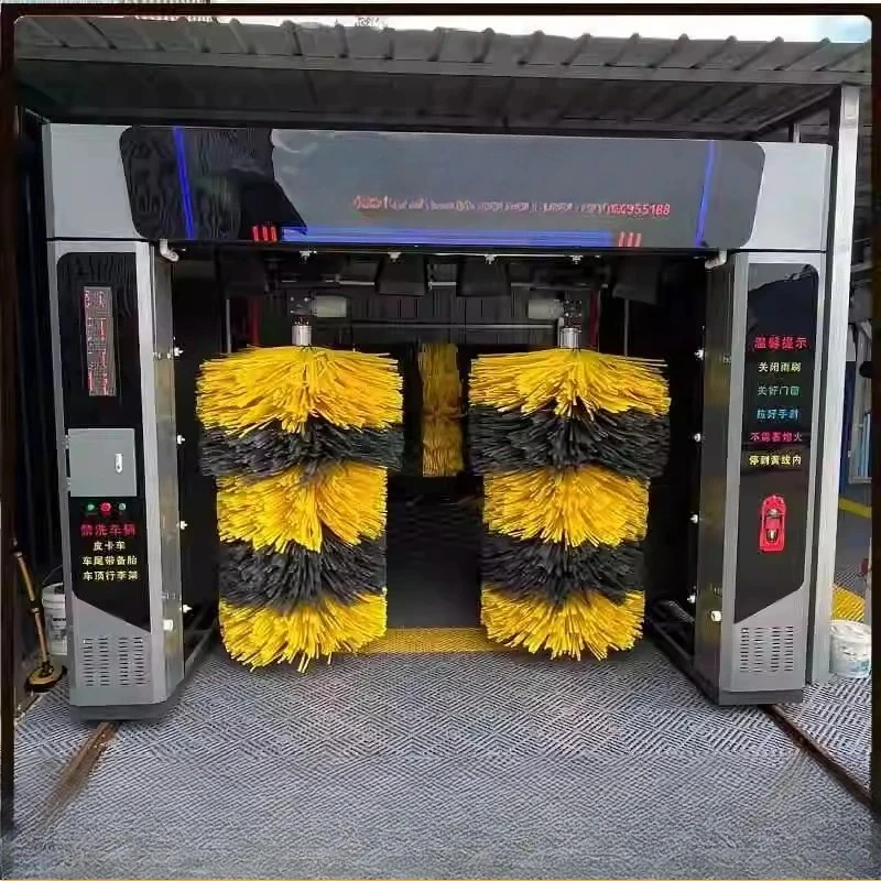Automatic computer car washing machine reciprocating 5 brush large air drying unattended