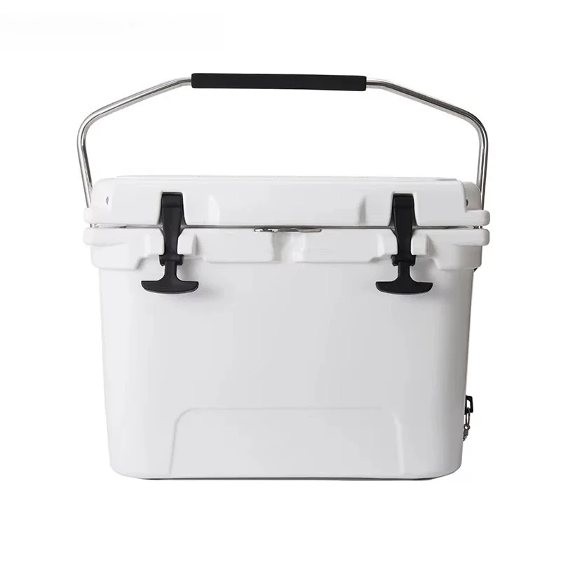 Portable Plastic Insulated Ice Cooler for Outdoor Use - Long-Lasting Cold Retention Fresh Beer Can Holder