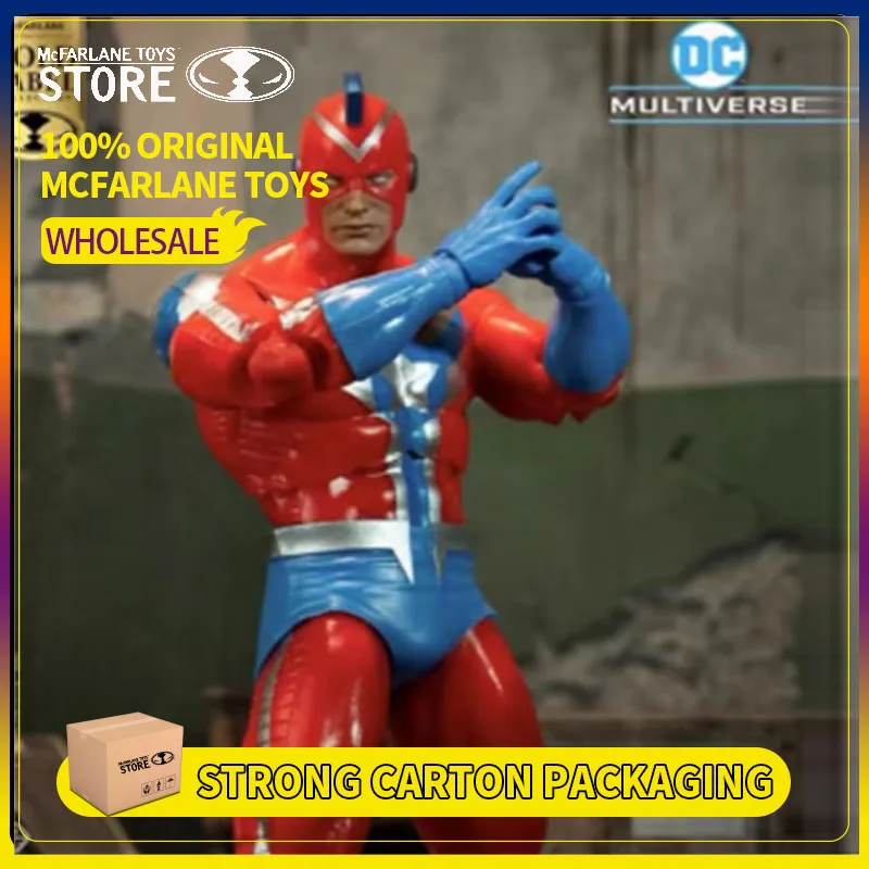 

100% Original Mcfarlane Toys DC Multiverse Commander Steel (JSA) Gold Label 18cm Figure Model Action Toys Decoration