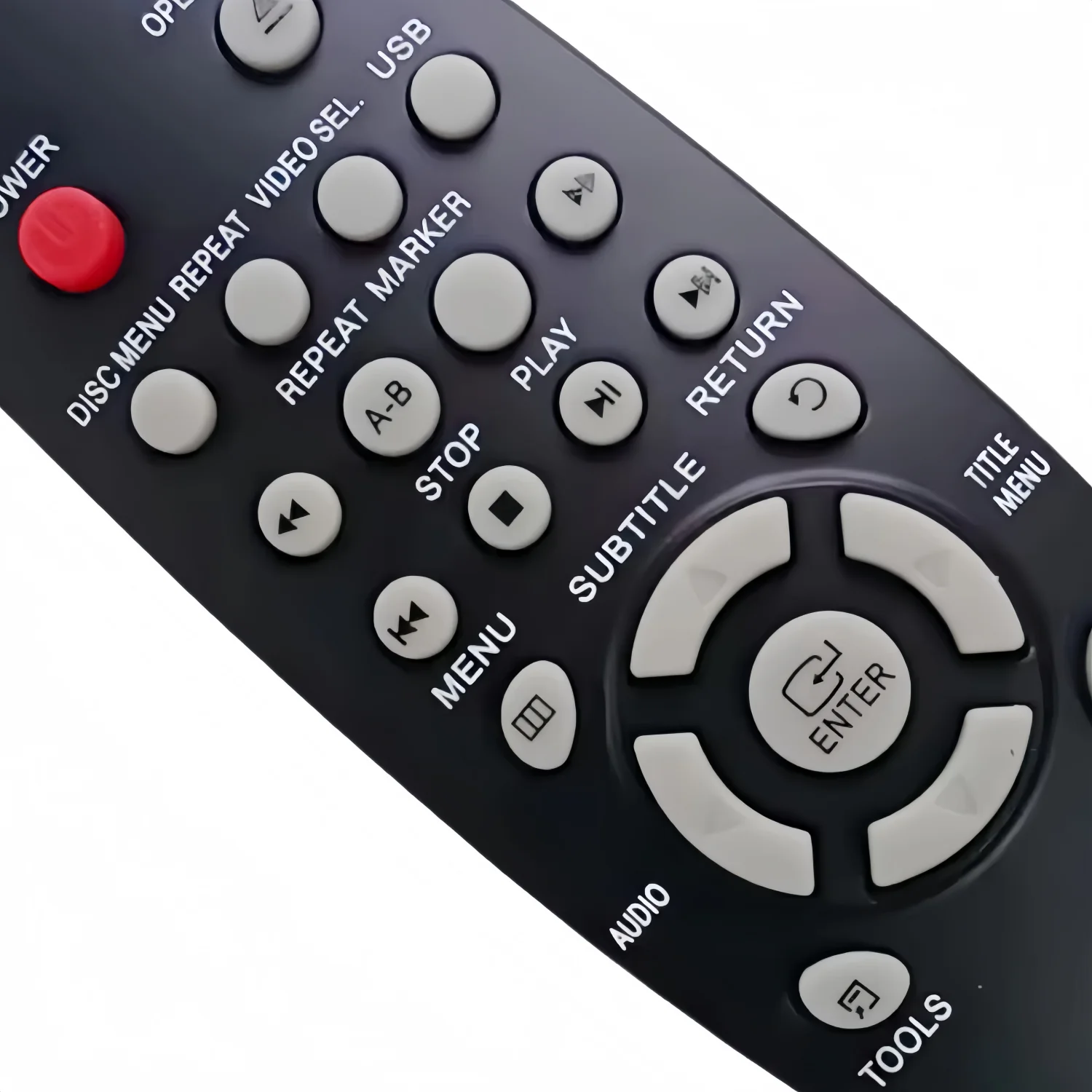 100% nuevo control remoto SAM63 AK59-00156A para reproductor de DVD de entrada Samsung DVD-E360/XU