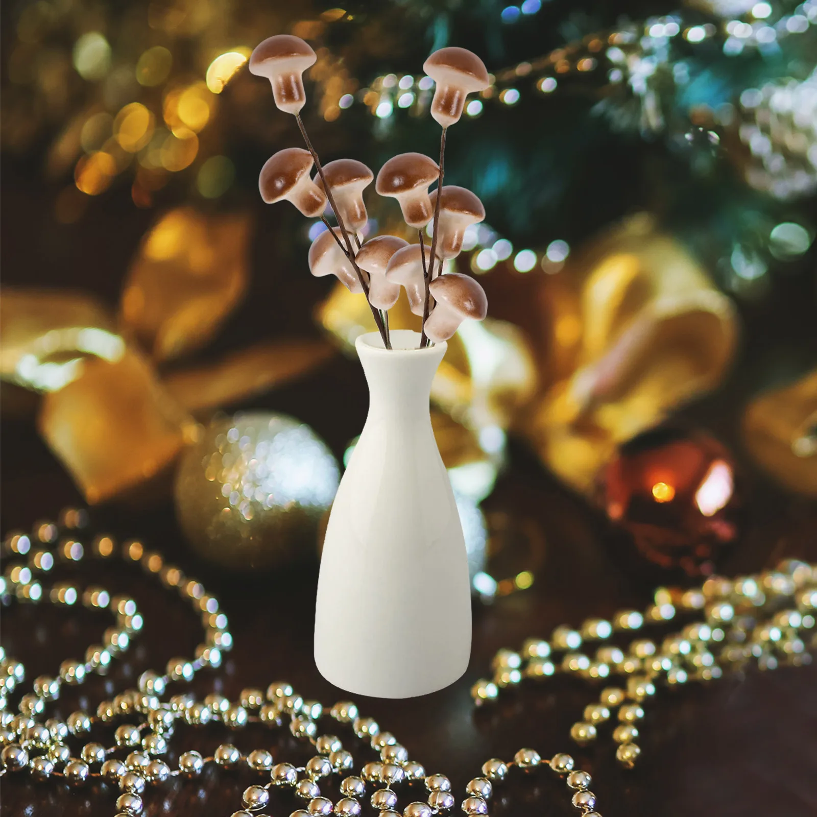 

4 Pcs Simulated Mushroom Decoration Cute Plant Shaped Foam Artificial Home Party Garden Decorations Ornaments Flowerpot Mini
