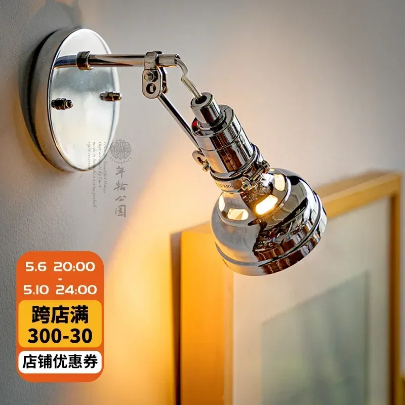 

STOLEN PARK ZORING PARK ALUMINUM RETRO INDUSTRIAL STYLE LIVING ROOM BEDROOM DOUBLE VERSION SINGER MIRROR FRONT WALL LAMP