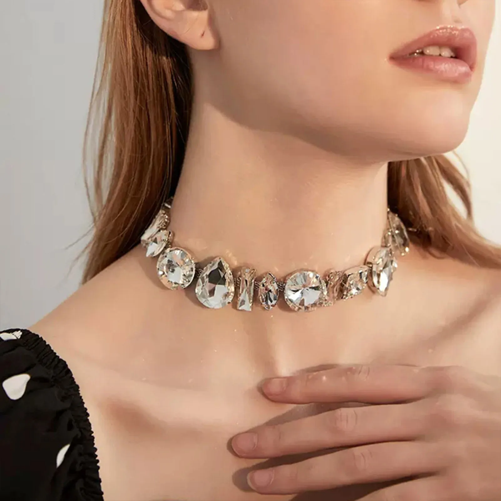 Shell Necklace Collar Chokers Seashell Smooth Clavicle Chain Gift For Christmas Day Personality Party Neck Jewelry For Women