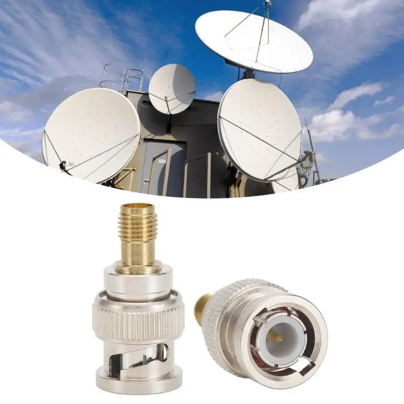 652F Efficient Copper BNC And SMA Adapter BNC SMA JK Connectors For Signal Transfer