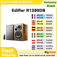 Edifier R1280DB 2.0 Active Bookshelf Speaker 42W RMS Bluetooth Speakers RCA AUX Optical Coaxial Input with Remote Control