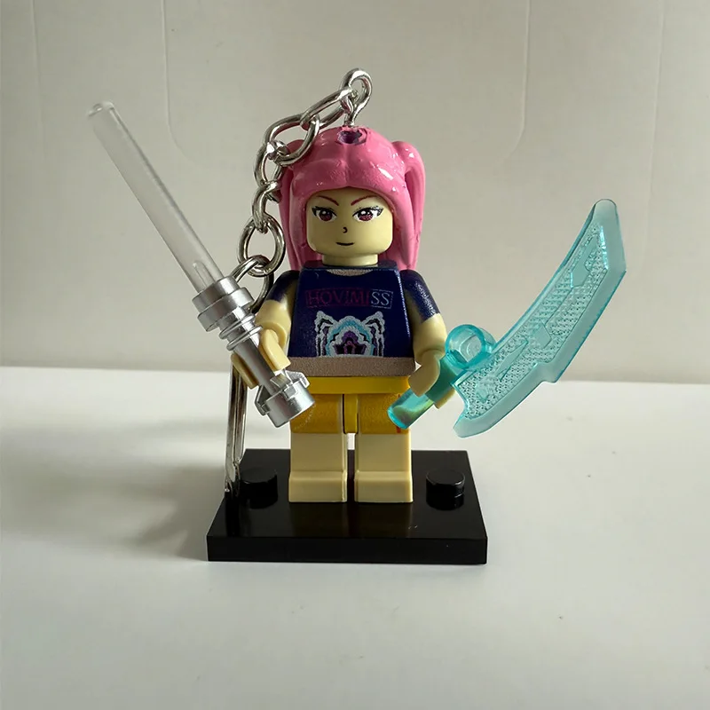 Building Blocks Rumi Doll Pendant KeychainNew KPop Demon Hunters