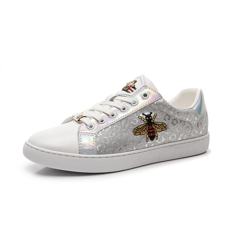 

Genuine Leather Luxury Brand Shoes for Men Classic Embroidered Men Skateboard Shoes Designer Sport Shoes Men Zapatillas De Skate