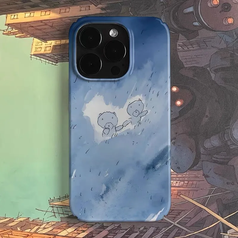 

Ins Blue Graffiti Love Bear Phone Case for IPHONE 17 Air 16E 15 PROMAX 14 Plus 13 12 MINI 11 PRO 16Plus XR Acrylic Phone Cover
