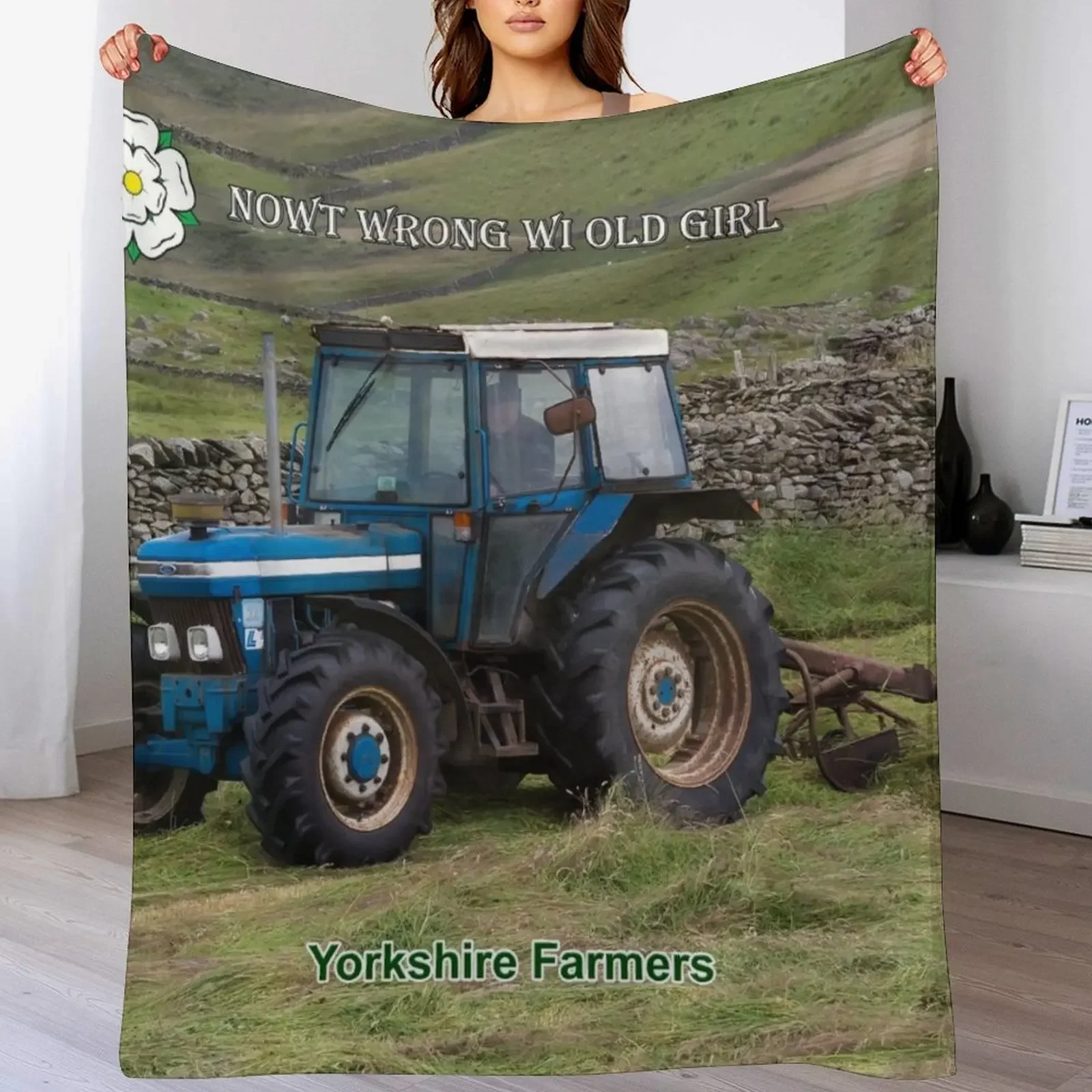 

Nowt wrong wi old girl Throw Blanket for sofa Sleeping Bag decorative For Sofa Thin Blankets